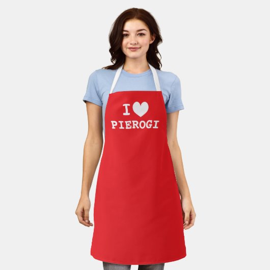 Ich liebe Pierogi | Polnische Küche Küchenschürze Schürze (Getragen)