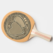 Ich Liebe Ping Pong mit Mitgefühl Tischtennis Schläger (Seitenansicht)