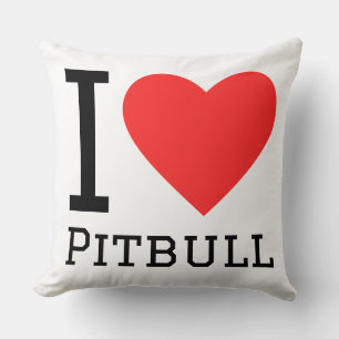 Ich liebe Pitbull Kissen