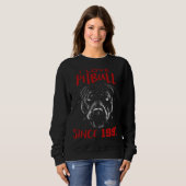 Ich liebe Pitbull seit 1991 Sweatshirt (Vorne ganz)