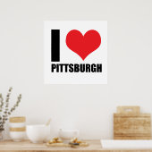 Ich liebe Pittsburg Poster (Küche)