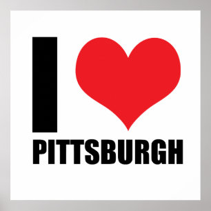 Ich liebe Pittsburg Poster