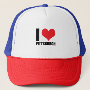 Ich liebe Pittsburg Truckerkappe
