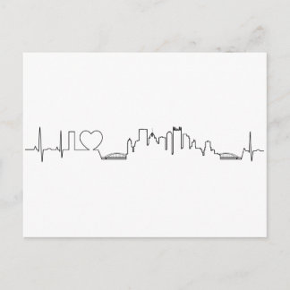 Ich Liebe Pittsburgh in einem außergewöhnlichen ec Postkarte
