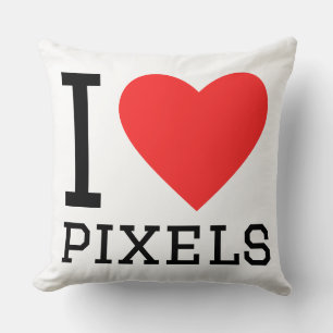 Ich liebe Pixel Kissen