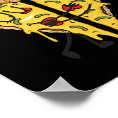 Ich Liebe Pizza Fun Fast Food Poster (Ecke)
