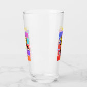 Ich Liebe Pizza. Glas (Links)