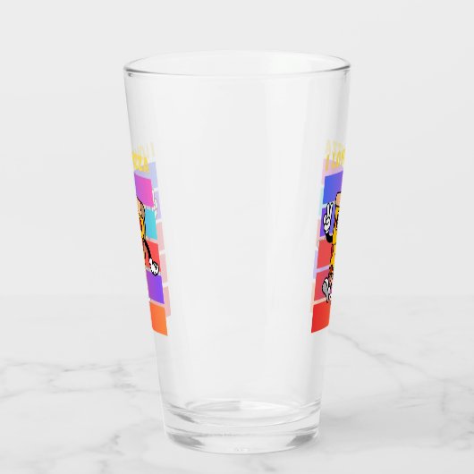 Ich Liebe Pizza. Glas (Links)