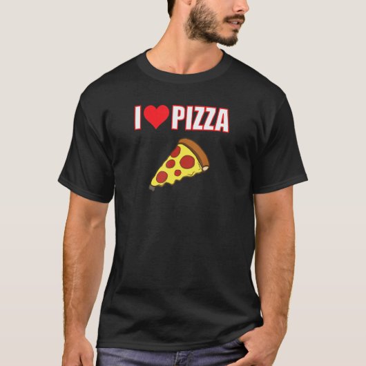 Ich Liebe Pizza ist eine Lebensweise T-Shirt (Vorderseite)