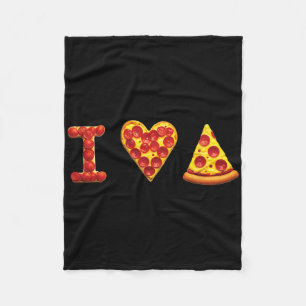 Ich liebe Pizza Italienisches Essen Liebhaber Pizz Fleecedecke