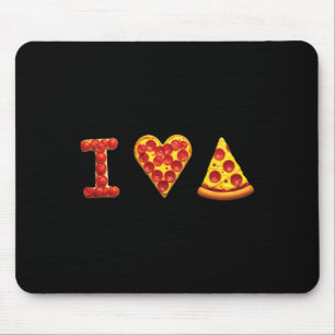 Ich liebe Pizza Italienisches Essen Liebhaber Pizz Mousepad