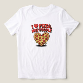 Ich liebe Pizza, nicht Leute Pizza-Liebhaber Tri-Blend Shirt