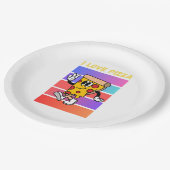 Ich Liebe Pizza. Pappteller (Schrägansicht)