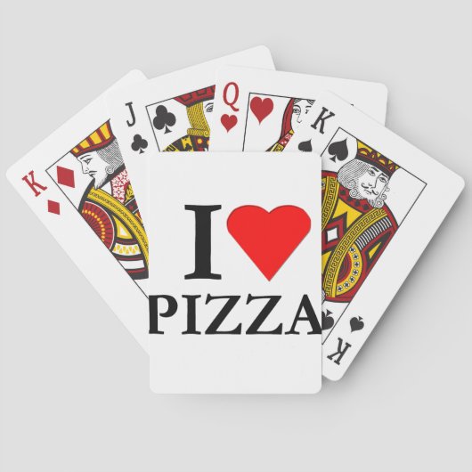 Ich liebe Pizza Spielkarten (Rückseite)