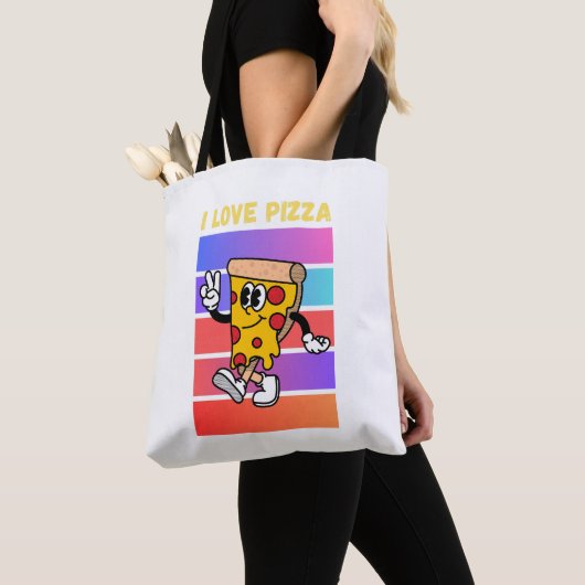 Ich Liebe Pizza. Tasche (Von Nahem)