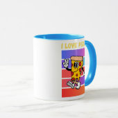 Ich Liebe Pizza. Tasse (VorderseiteRechts)