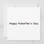 Ich Liebe Pizza.und du Funny Palentine's Day Card Karte (Rückseite)