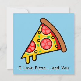 Ich Liebe Pizza.und du Funny Palentine's Day Card Karte