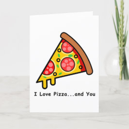 Ich Liebe Pizza.und du Funny Valentinstag Feiertagskarte