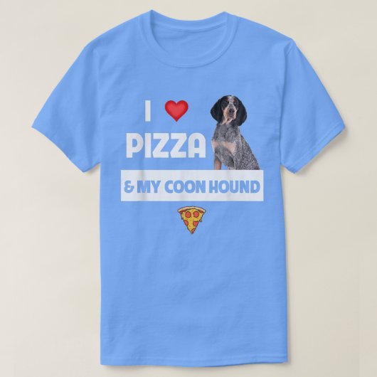 Ich Liebe Pizza und mein Hundebesitzer Pepperoni T-Shirt (Design vorne)