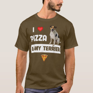 Ich liebe Pizza und meinen Jack Russell Terrier Hu T-Shirt