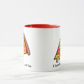 Ich Liebe Pizza.und Sie Funny Tasse (Zentrum)