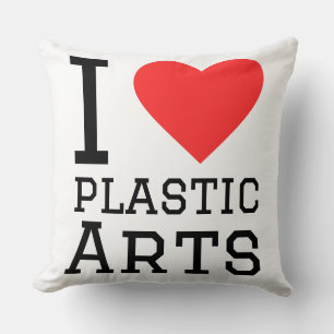 Ich liebe plastische Kunst Kissen