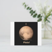 Ich Liebe Pluto! Postkarte (Stehend Vorderseite)