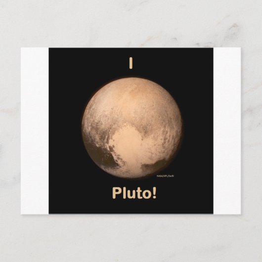 Ich Liebe Pluto! Postkarte (Vorderseite)