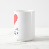 Ich liebe Politikwissenschaft Kaffeetasse (Mittel)