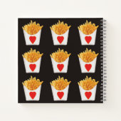 Ich liebe Pommes Frites Notizblock (Rückseite)
