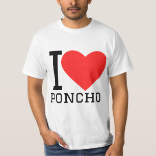 Ich liebe Poncho T-Shirt