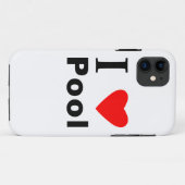 Ich liebe Pool Case-Mate iPhone Hülle (Rückseite (Horizontal))
