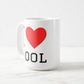 Ich liebe Pool Kaffeetasse (Vorderseite Links)