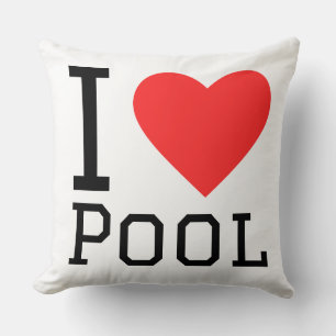 Ich liebe Pool Kissen