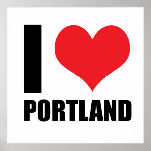 Ich liebe Portland Poster