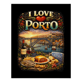 Ich liebe Porto Poster