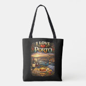 Ich liebe Porto Tasche (Rückseite)