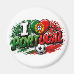 ICH LIEBE PORTUGAL Fan   Portugiesischer Stolz Fuß Magnet