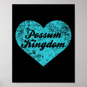 Ich liebe Possum Kingdom Shirt, Texas Camping Gesc Poster