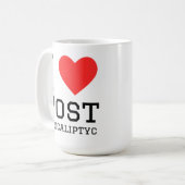 Ich liebe postapokalyptisch kaffeetasse (Vorderseite Links)