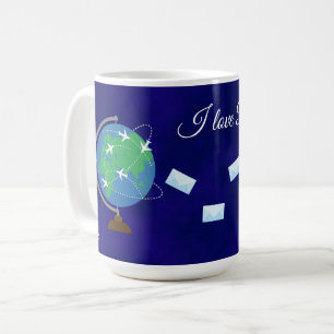 Ich liebe Postcrossing - 15 oz. Tasse