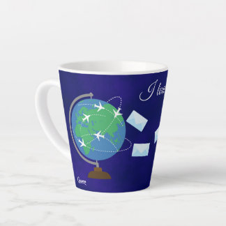 Ich liebe Postcrossing - Latte Tasse