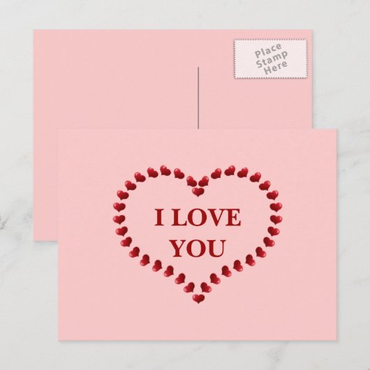 Ich LIEBE ....... Postkarte (Vorne/Hinten)