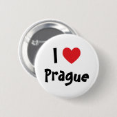 Ich liebe Prag Button (Vorne & Hinten)