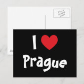 Ich liebe Prag Postkarte (Vorne/Hinten)