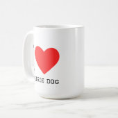 Ich liebe Präriehund Kaffeetasse (Vorderseite Links)