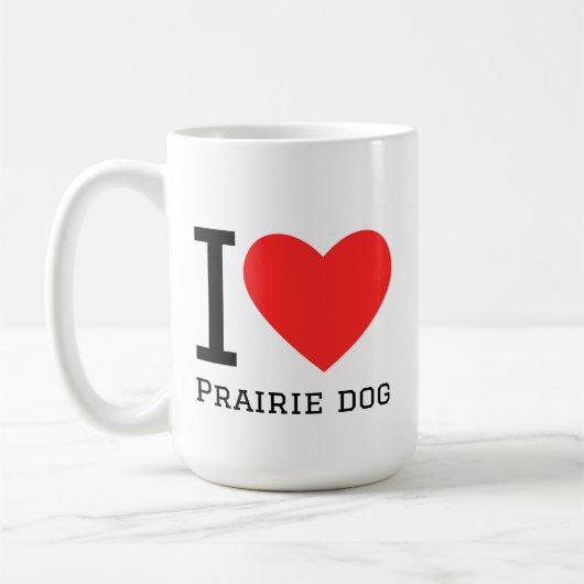 Ich liebe Präriehund Kaffeetasse (Links)