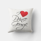 Ich Liebe Prinz George, Rotes Herz Kissen (Rückseite)