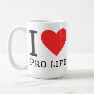 Ich liebe pro life  kaffeetasse